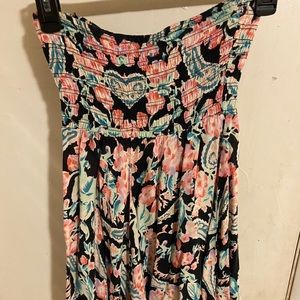 Billabong - Strapless Floral Dress